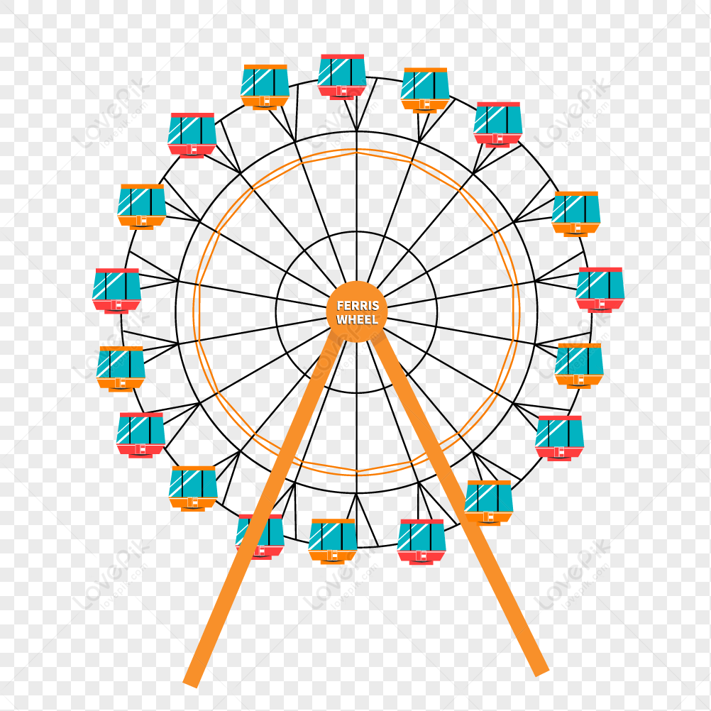 Ferris Wheel, Ferris Wheel Silhouette, Ferris Wheel Drawing, Wheel PNG ...