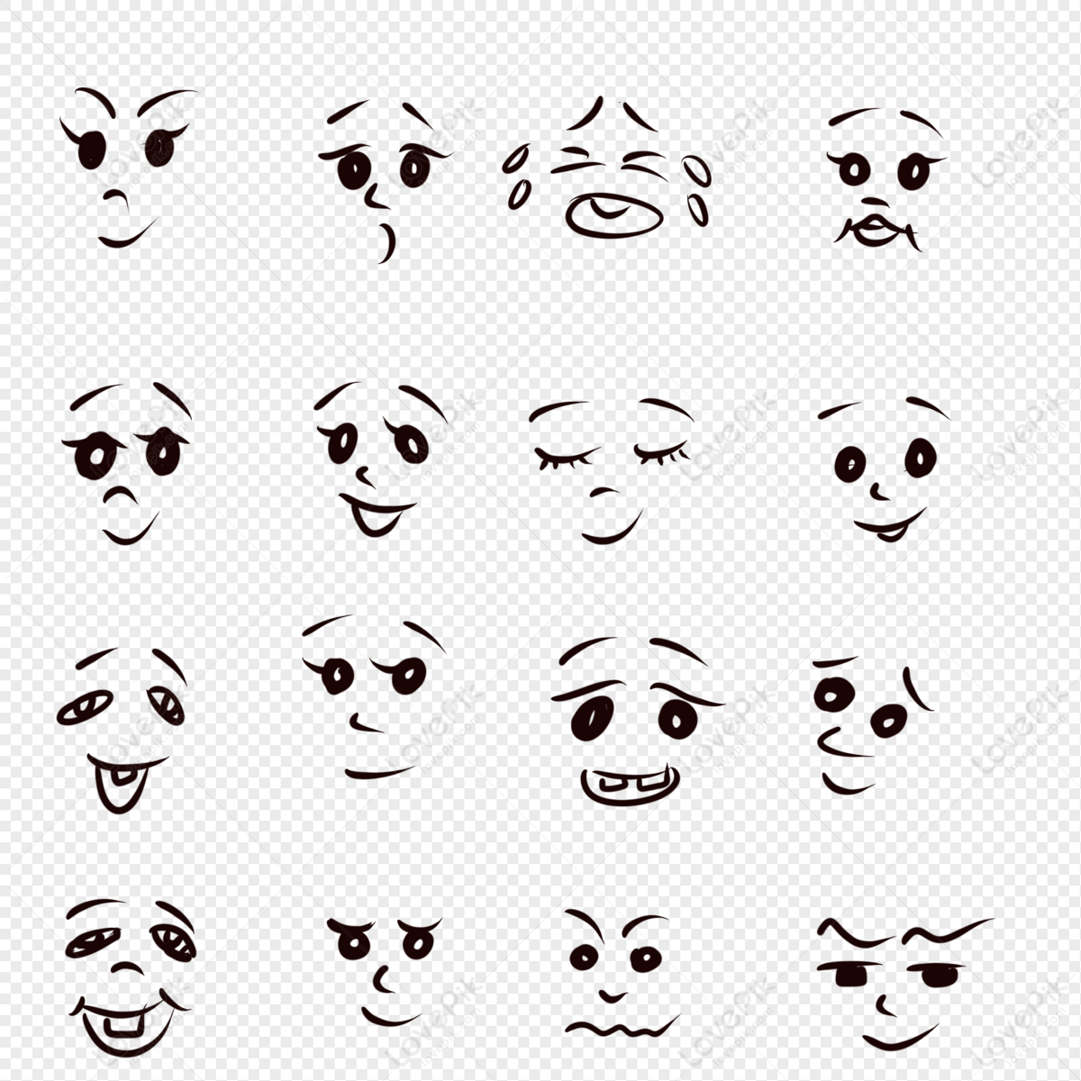 Facial Features PNG Transparent Images Free Download