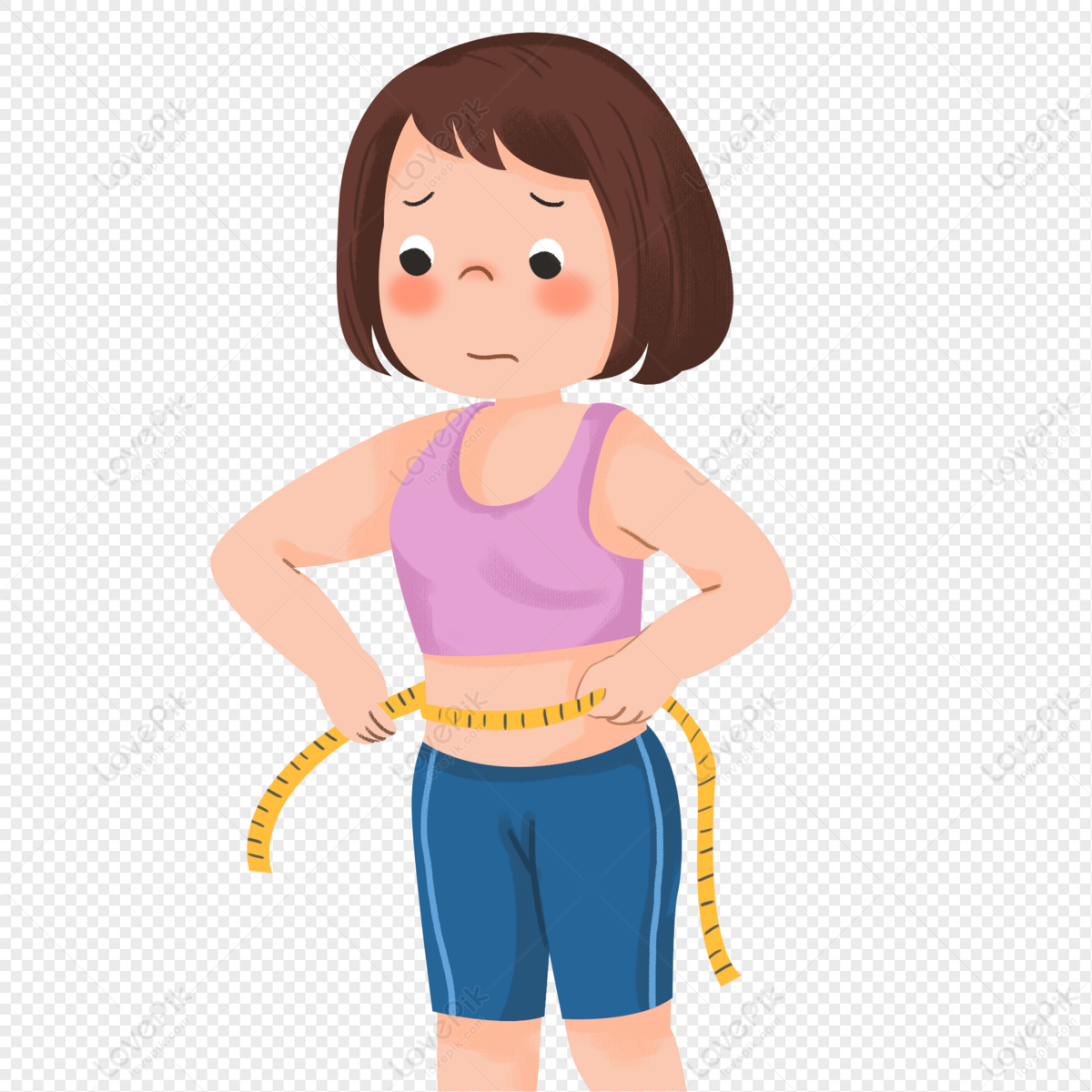 medir a cintura de uma pessoa com excesso de peso 2186832 Foto de stock no  Vecteezy