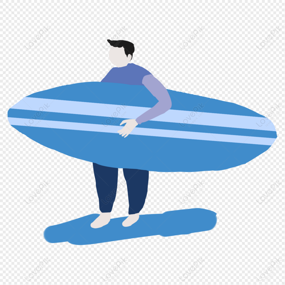 Cool man png holding surf skateboard