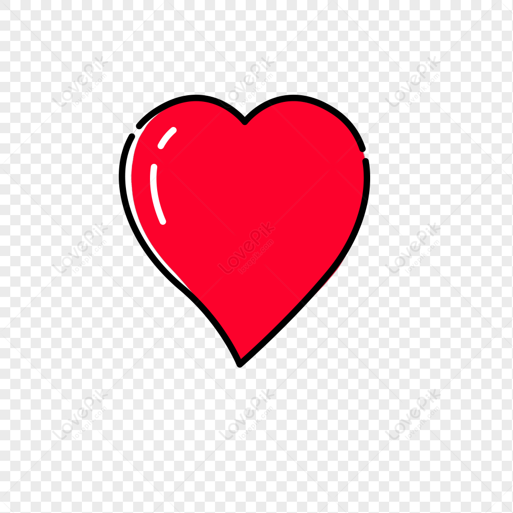 Heart-shaped love cartoon icon free material, heart icon, shapes, heart shaped icon png transparent image