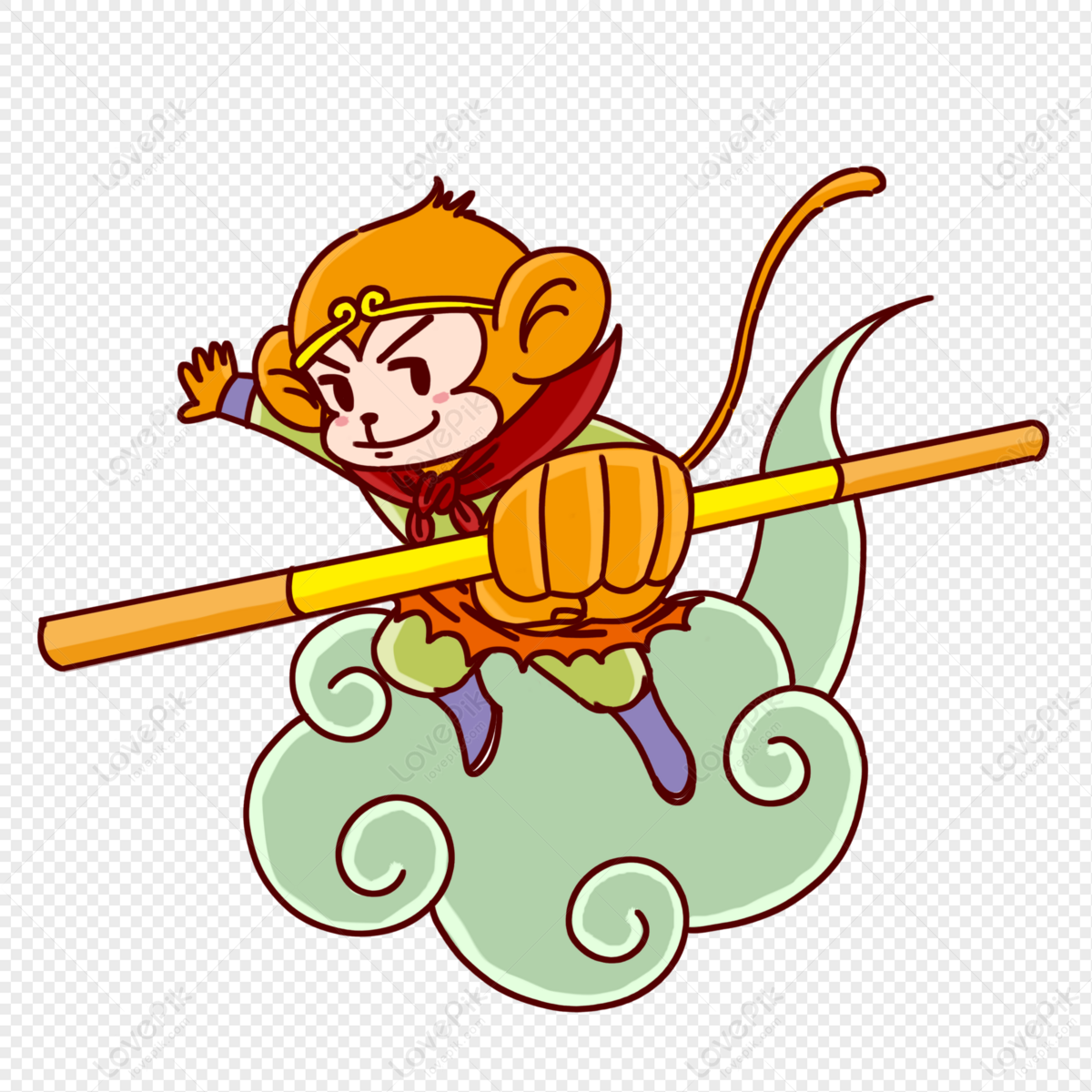 Journey to the West, Monkey King, free materials, journey to the west, monkey png transparent background