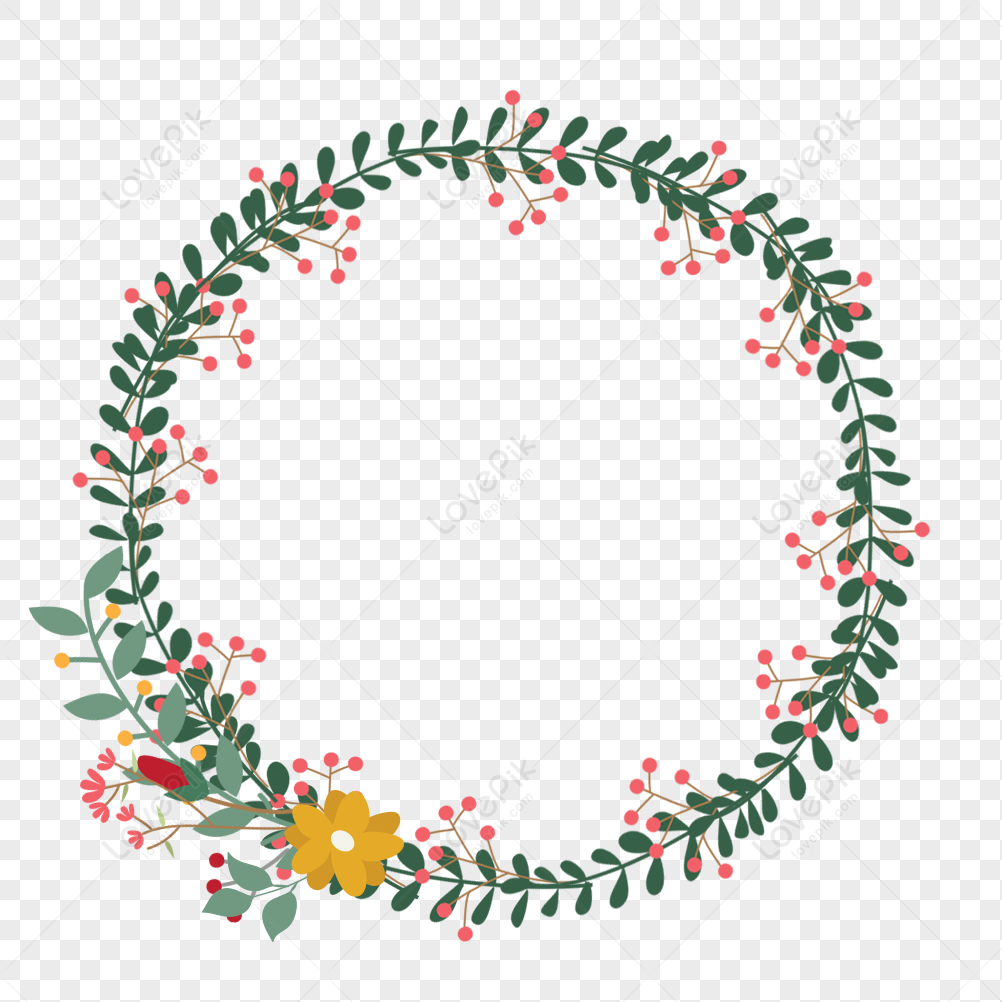 Flower Circle Frame PNG Images With Transparent Background