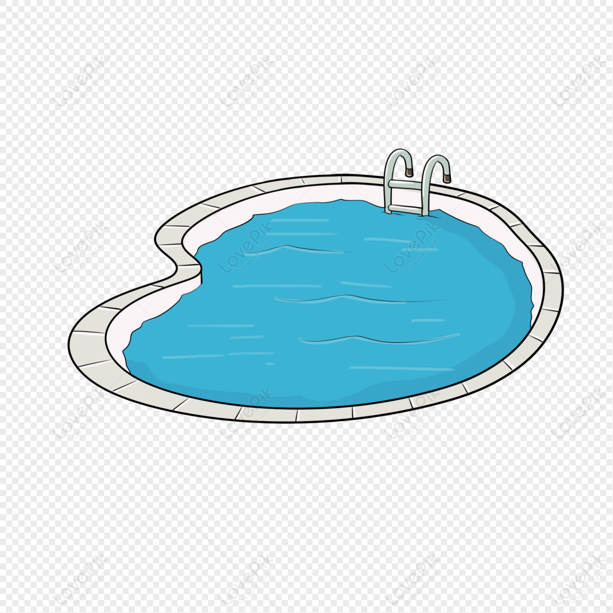 Summer Refreshing Swimming Pool Cartoon PNG Transparent Image And Clipart  Image For Free Download - Lovepik | 401197447