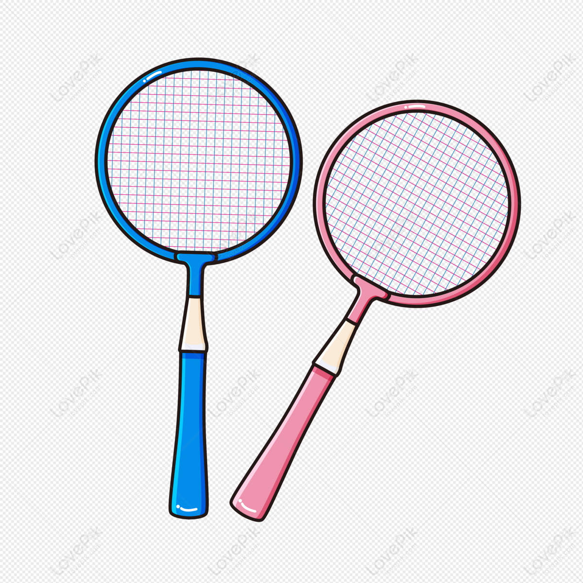 Vector Badminton Racket PNG White Transparent And Clipart Image For Free  Download - Lovepik | 401191122