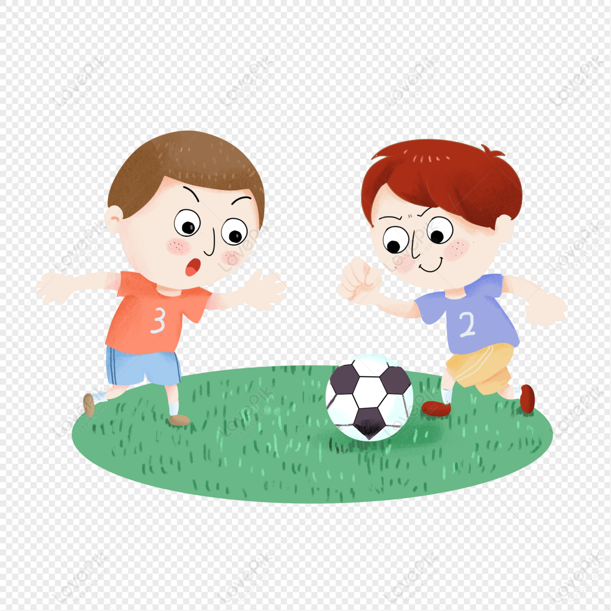 Cartoon Boy Playing Football PNG Picture And Clipart Image For Free  Download - Lovepik | 401363175