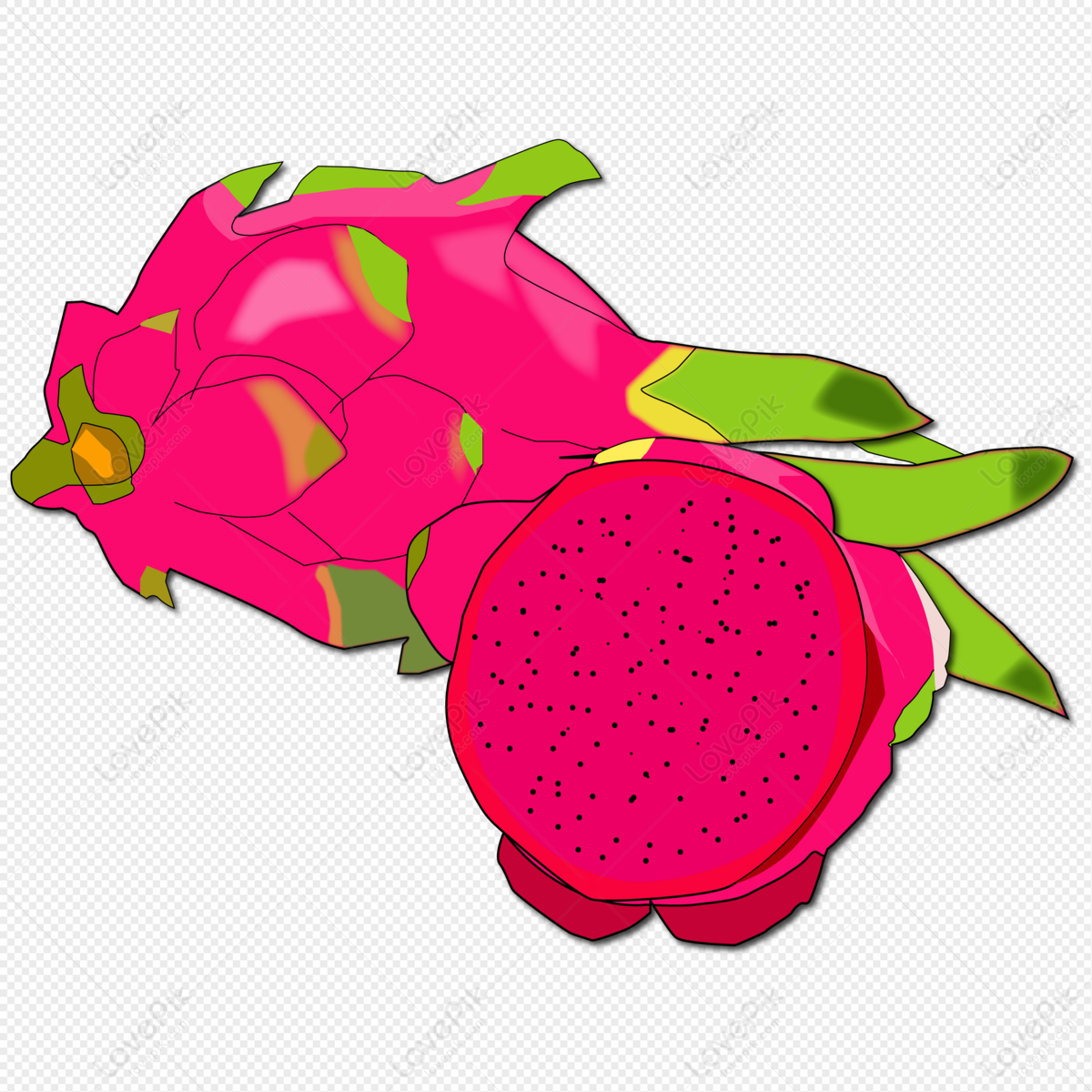 Download Gratis 300 Gambar Buah Naga Kartun Terbaru Gambar