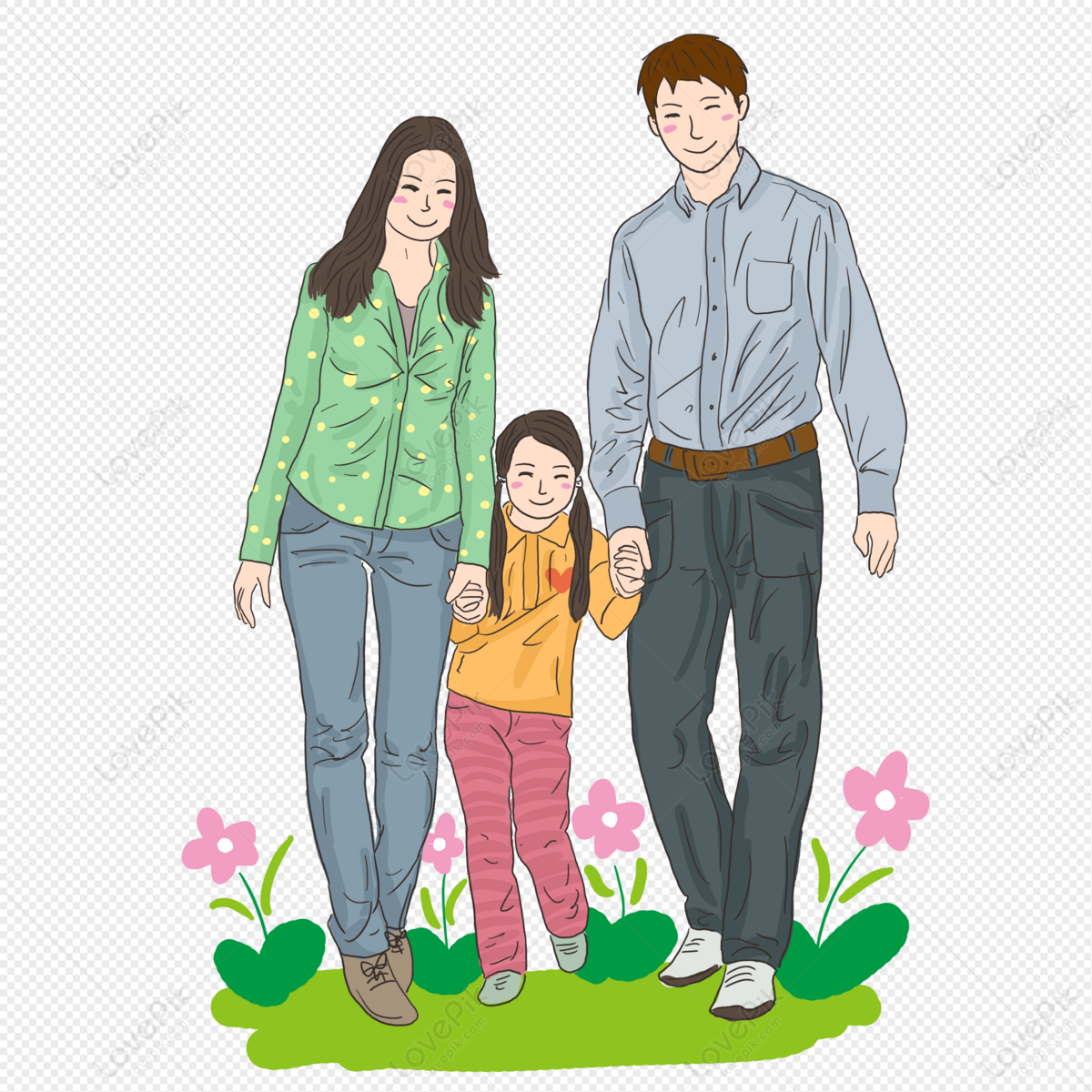 Cartoon Minimalistic Happy Family Element PNG Image Free Download And  Clipart Image For Free Download - Lovepik | 401351181