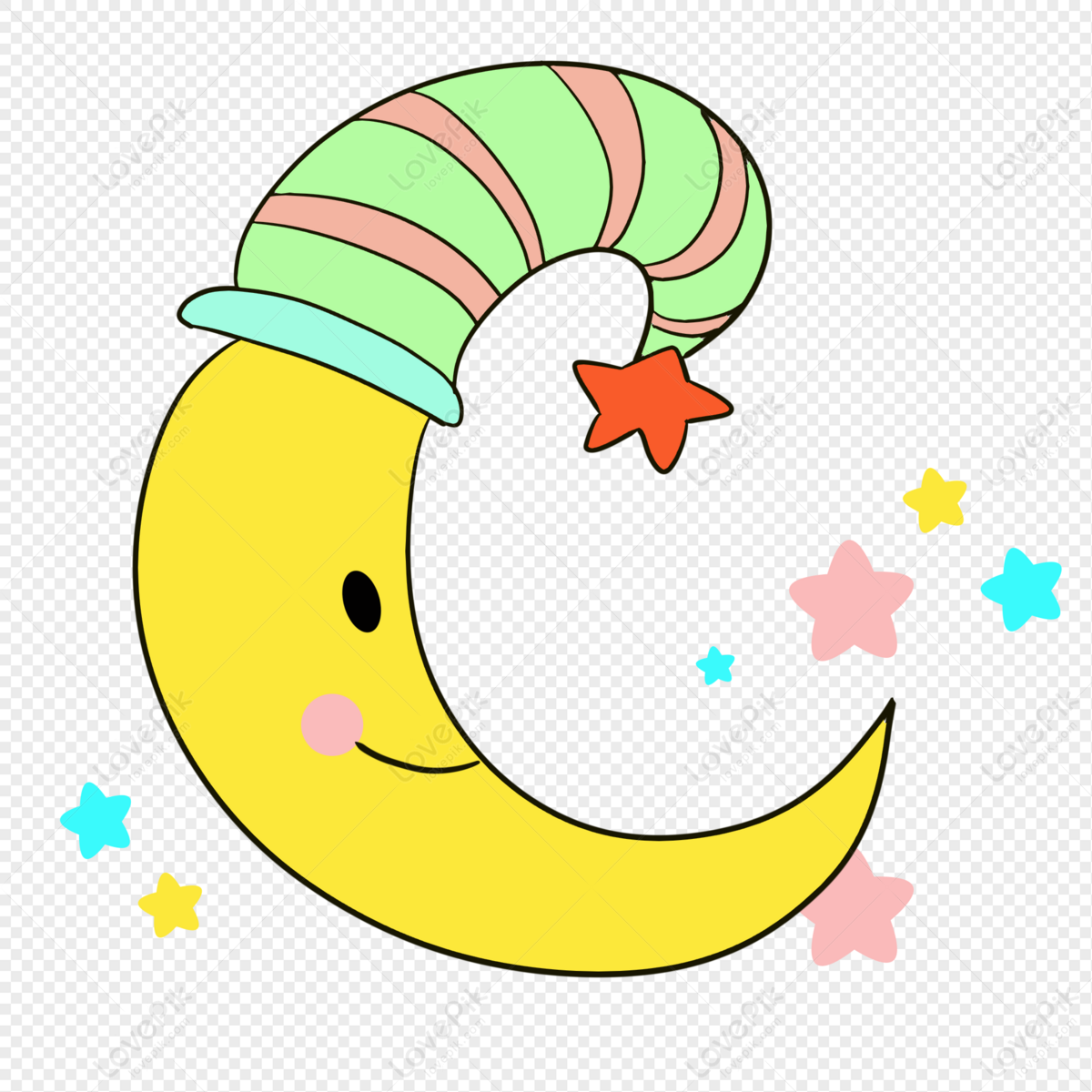 Cartoon Moon PNG Image Free Download And Clipart Image For Free Download -  Lovepik | 401334271