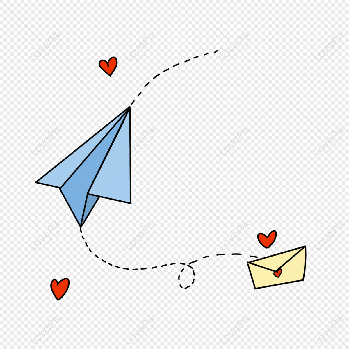 Cartoon Paper Airplane Envelope PNG Picture And Clipart Image For Free  Download - Lovepik | 401300855