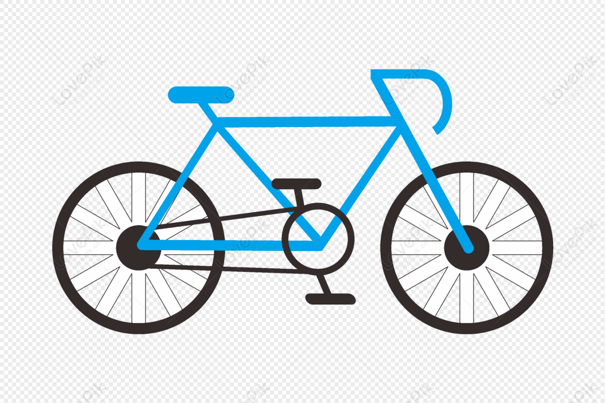 Creative Cartoon Bicycle PNG White Transparent And Clipart Image For Free  Download - Lovepik | 401306302