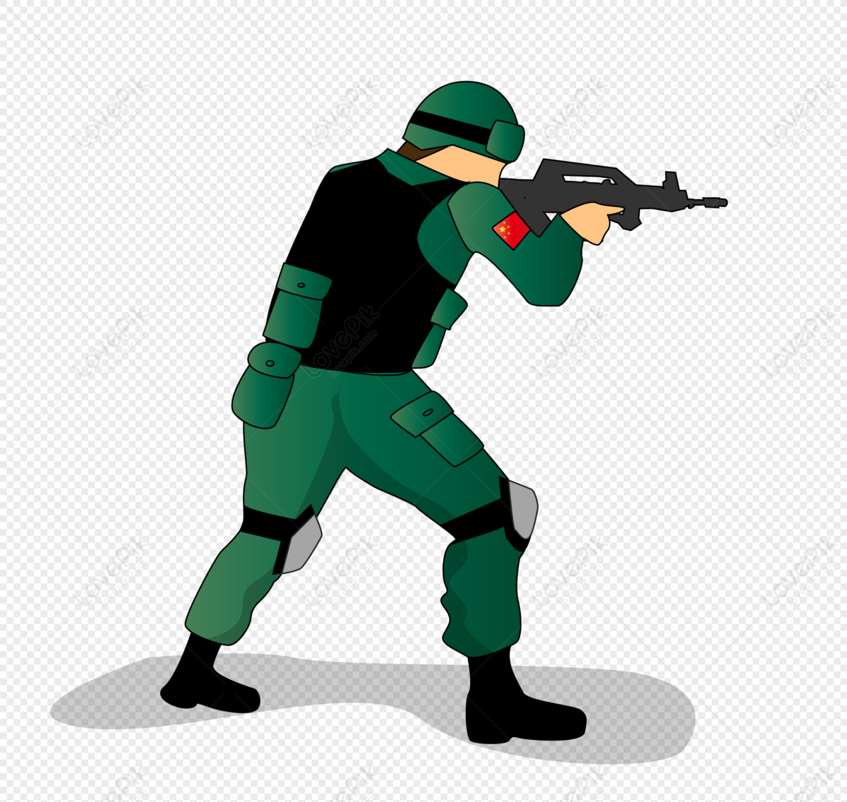 Flat Army Soldier Shooting Pose PNG Transparent Background And Clipart  Image For Free Download - Lovepik | 401336240