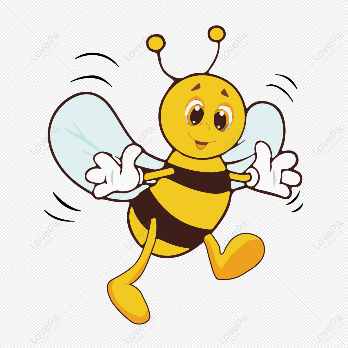 Cartoon Bee PNG Images With Transparent Background | Free Download On  Lovepik