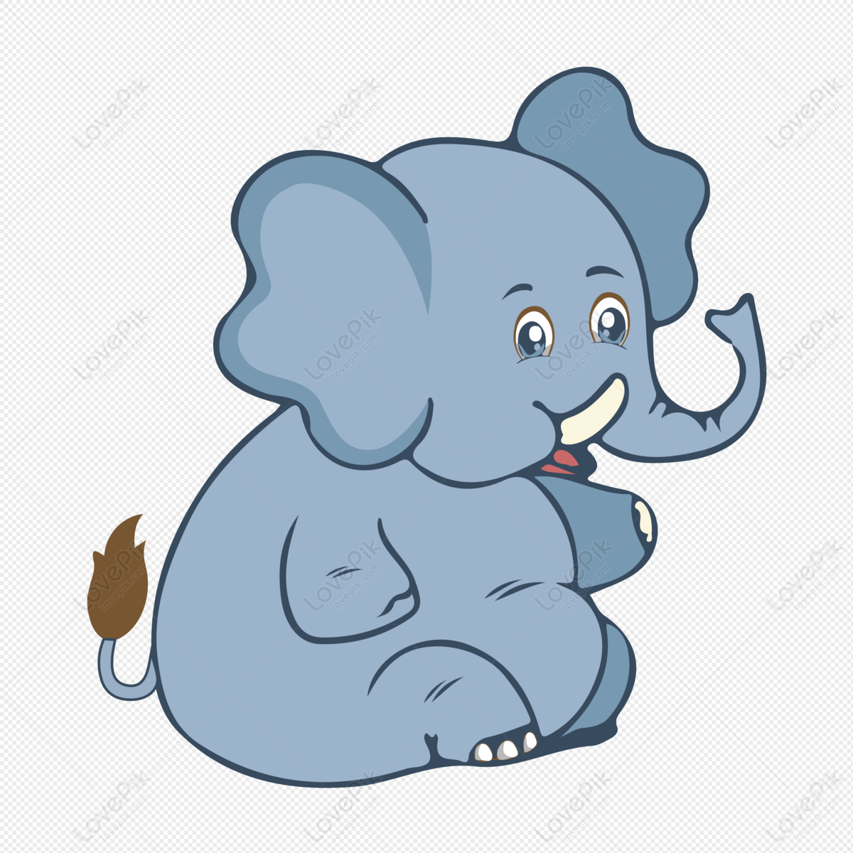 Hand Drawn Cartoon Elephant PNG Picture And Clipart Image For Free Download  - Lovepik | 401312745