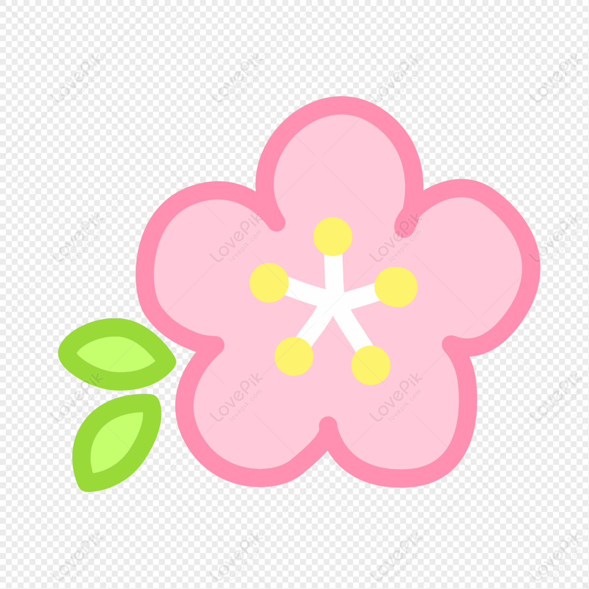 Hand Drawn Cartoon Pink Flowers Free PNG And Clipart Image For Free  Download - Lovepik | 401317809