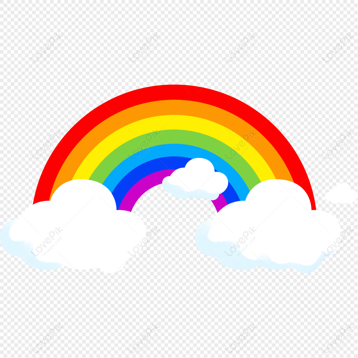 Hand Drawn Rainbow Elements PNG Transparent Background And Clipart Image  For Free Download - Lovepik | 401364690