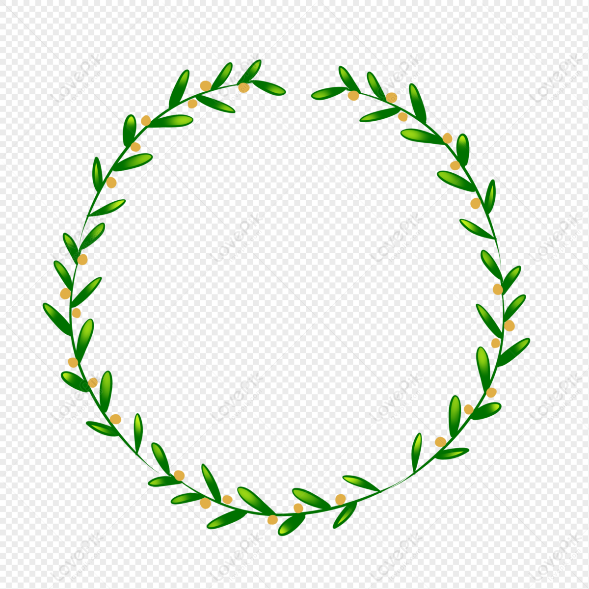 Olive Branch Round Border, Round Border, Circle Branch, Peace Free PNG ...