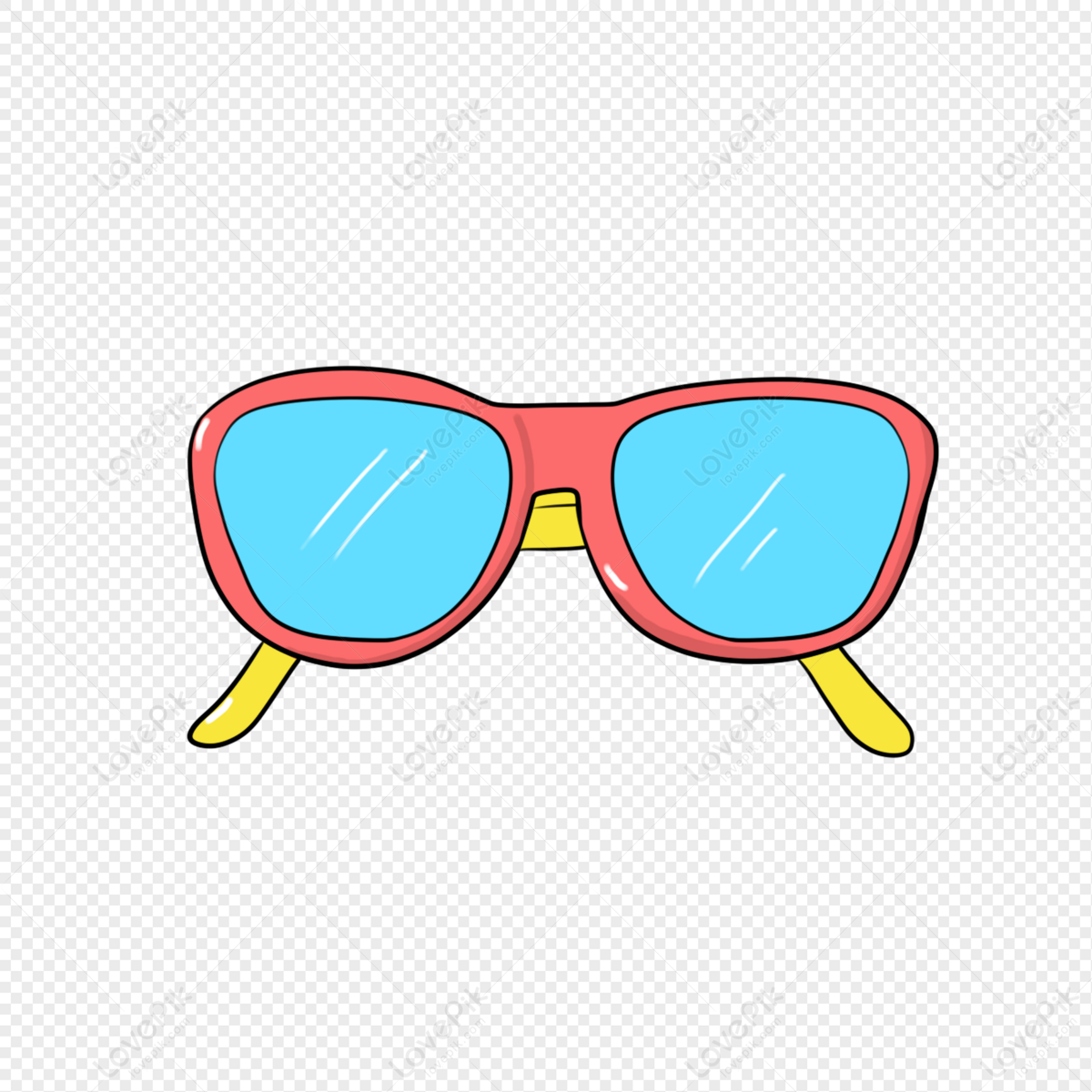 Sunglasses Summer Fresh Cartoon PNG White Transparent And Clipart Image For  Free Download - Lovepik | 401344742