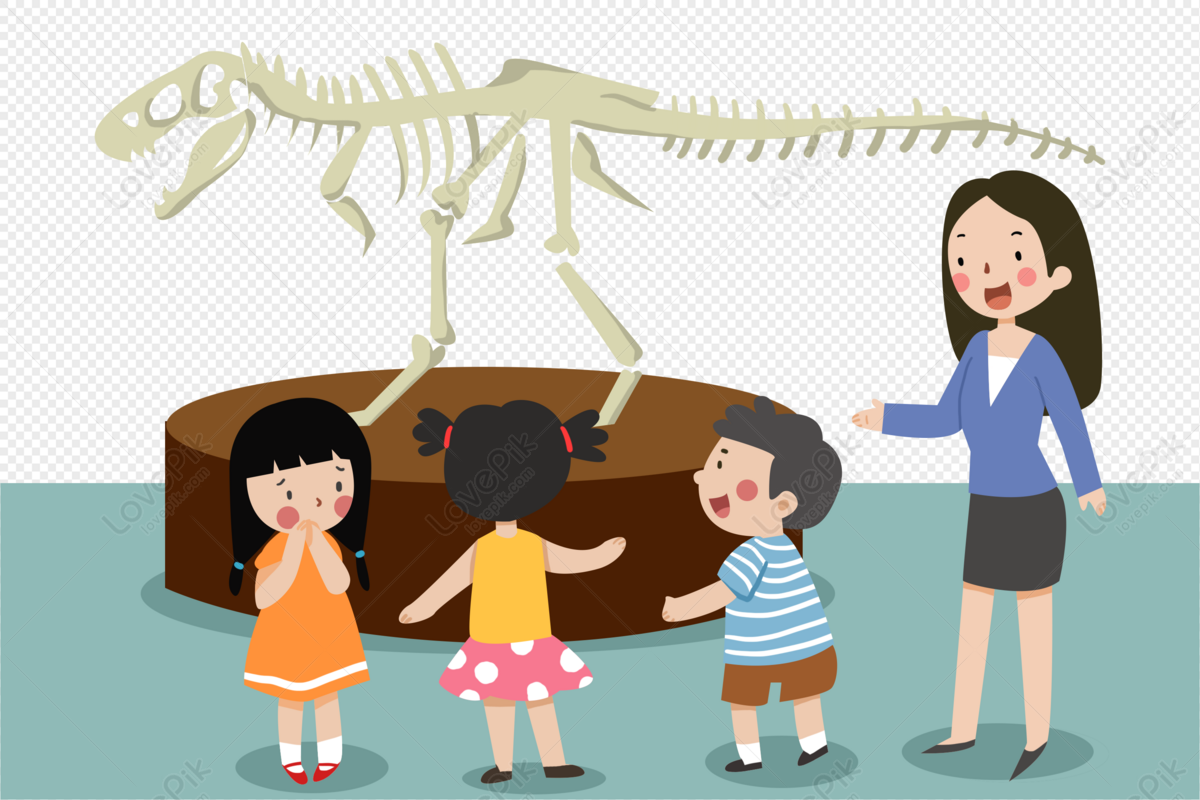 The Teacher Took The Children To Visit The Museum PNG Free Download And  Clipart Image For Free Download - Lovepik | 401301173