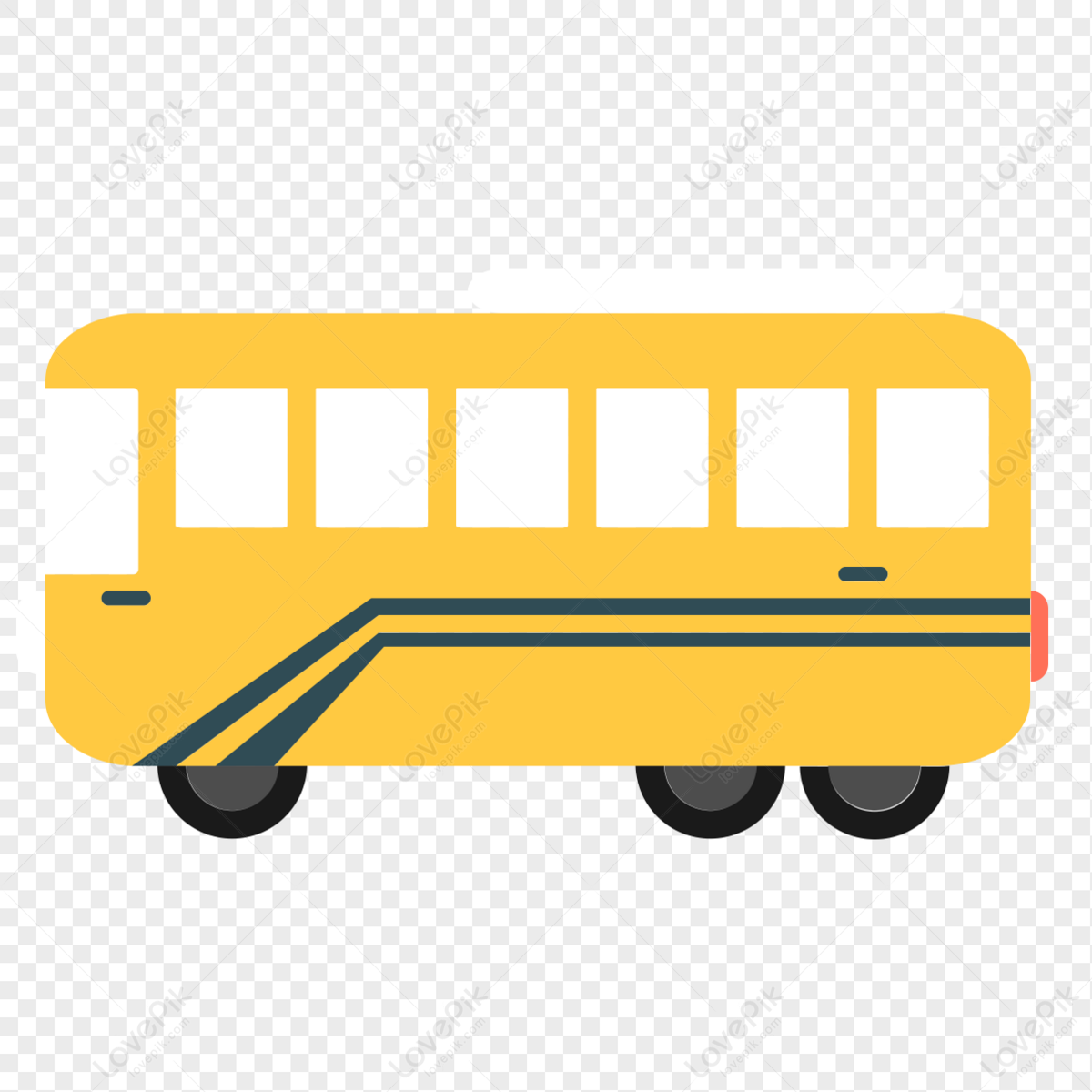 Vehicle bus icon free vector illustration material, material, icon, free materials png free download
