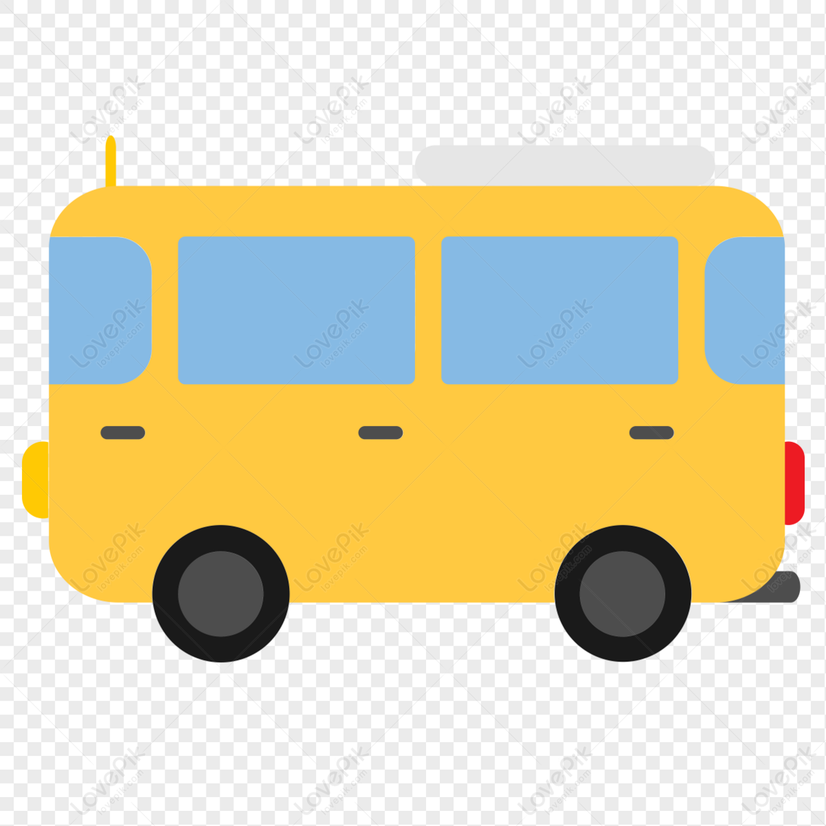 Vehicle bus icon free vector illustration material, material, icon, free materials png white transparent