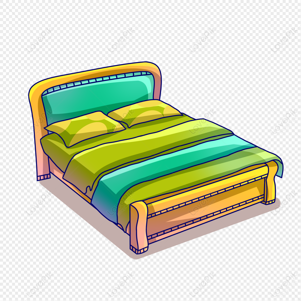 cartoon bed background