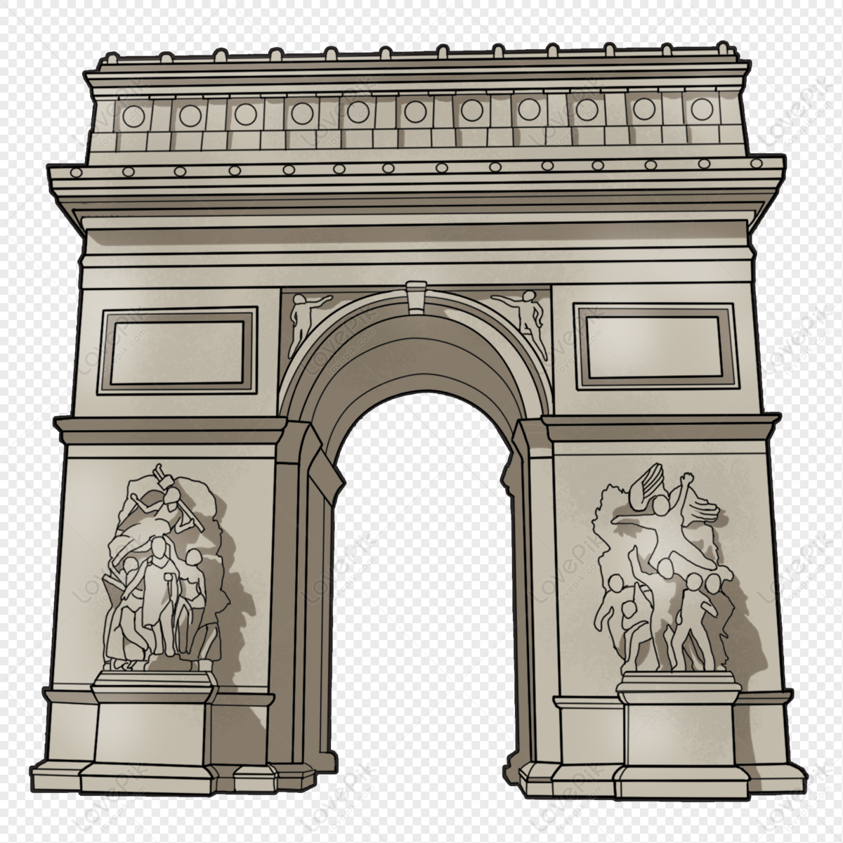 Arc De Triomphe PNG Image And Clipart Image For Free Download - Lovepik |  401480608