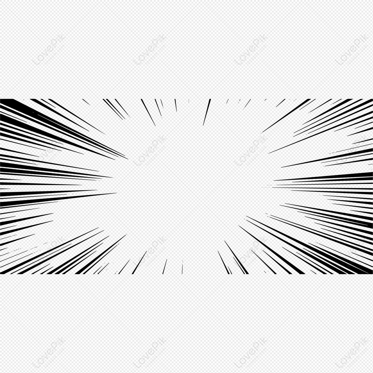 Radial Line Drawing. Action, Speed Lines, Stripes Royalty Free SVG