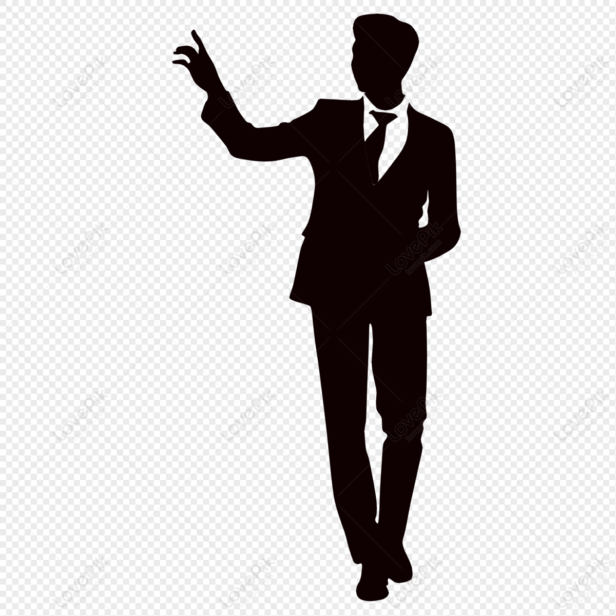 Business people silhouettes, business people, business silhouette, men png image