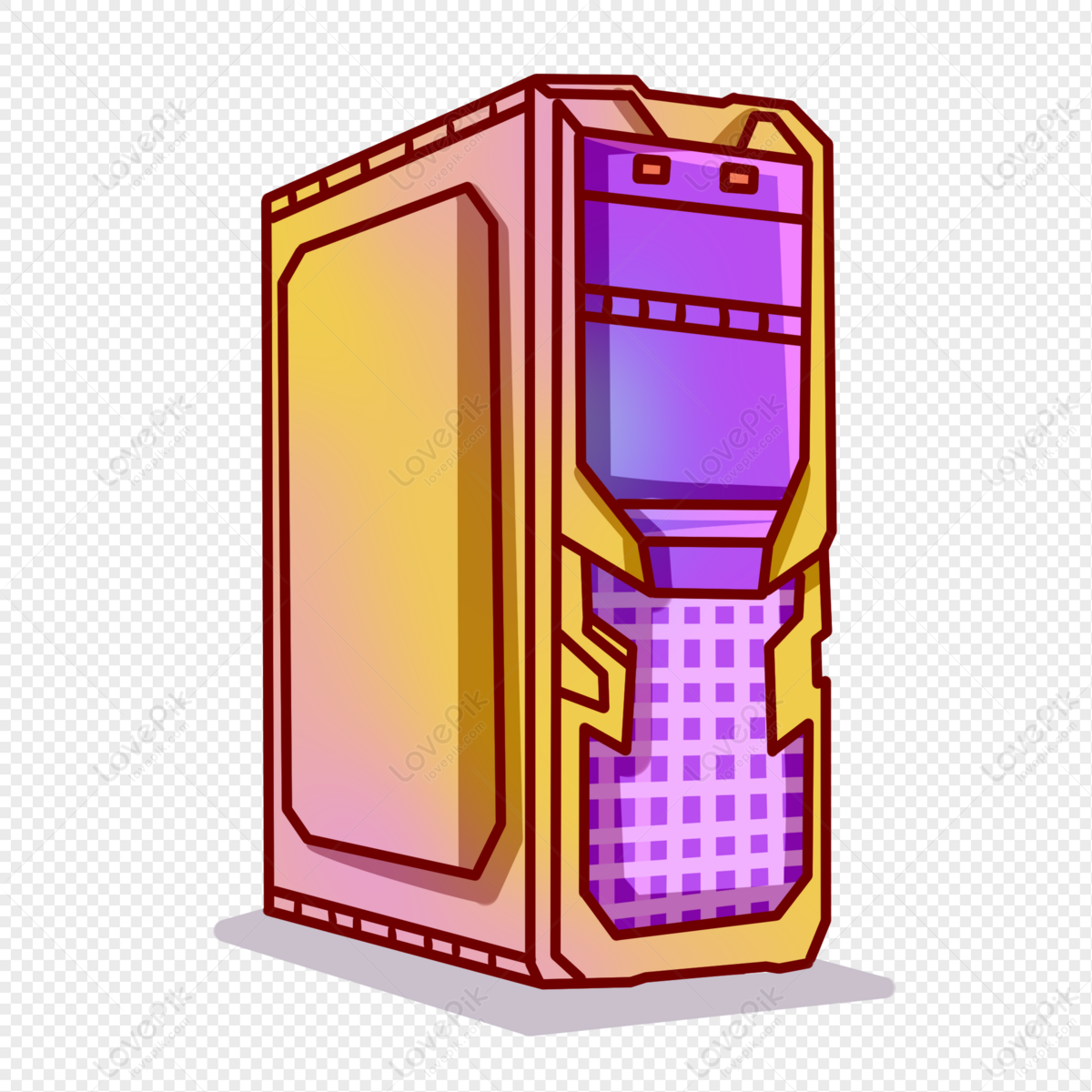 Cartoon Computer Host PNG Free Download And Clipart Image For Free Download  - Lovepik | 401486113