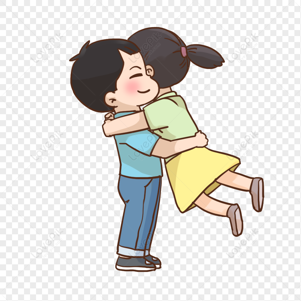 Cartoon Couple Hugging PNG Transparent And Clipart Image For Free Download  - Lovepik | 401475896