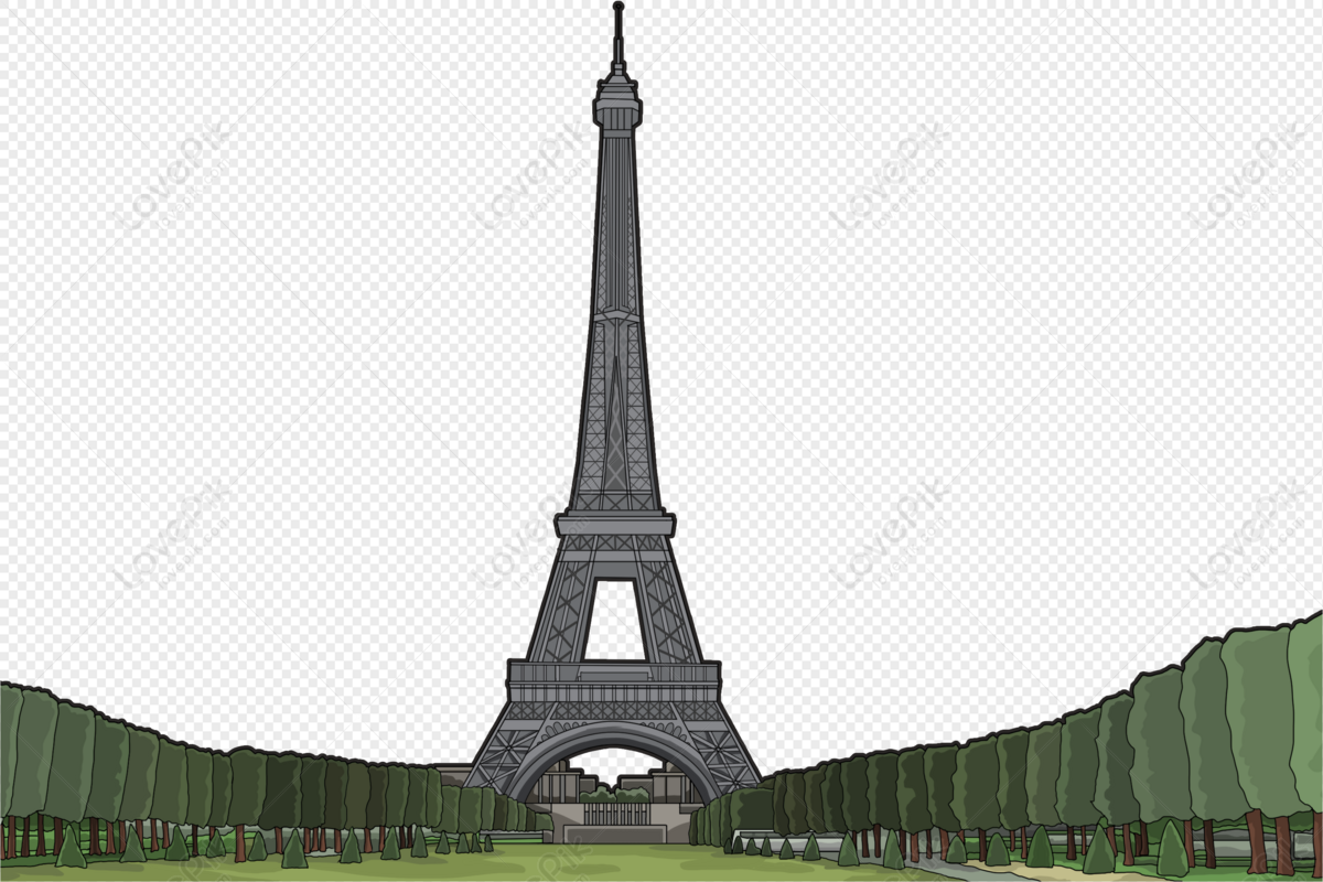 Cartoon Eiffel Tower PNG Transparent And Clipart Image For Free Download -  Lovepik | 401479986