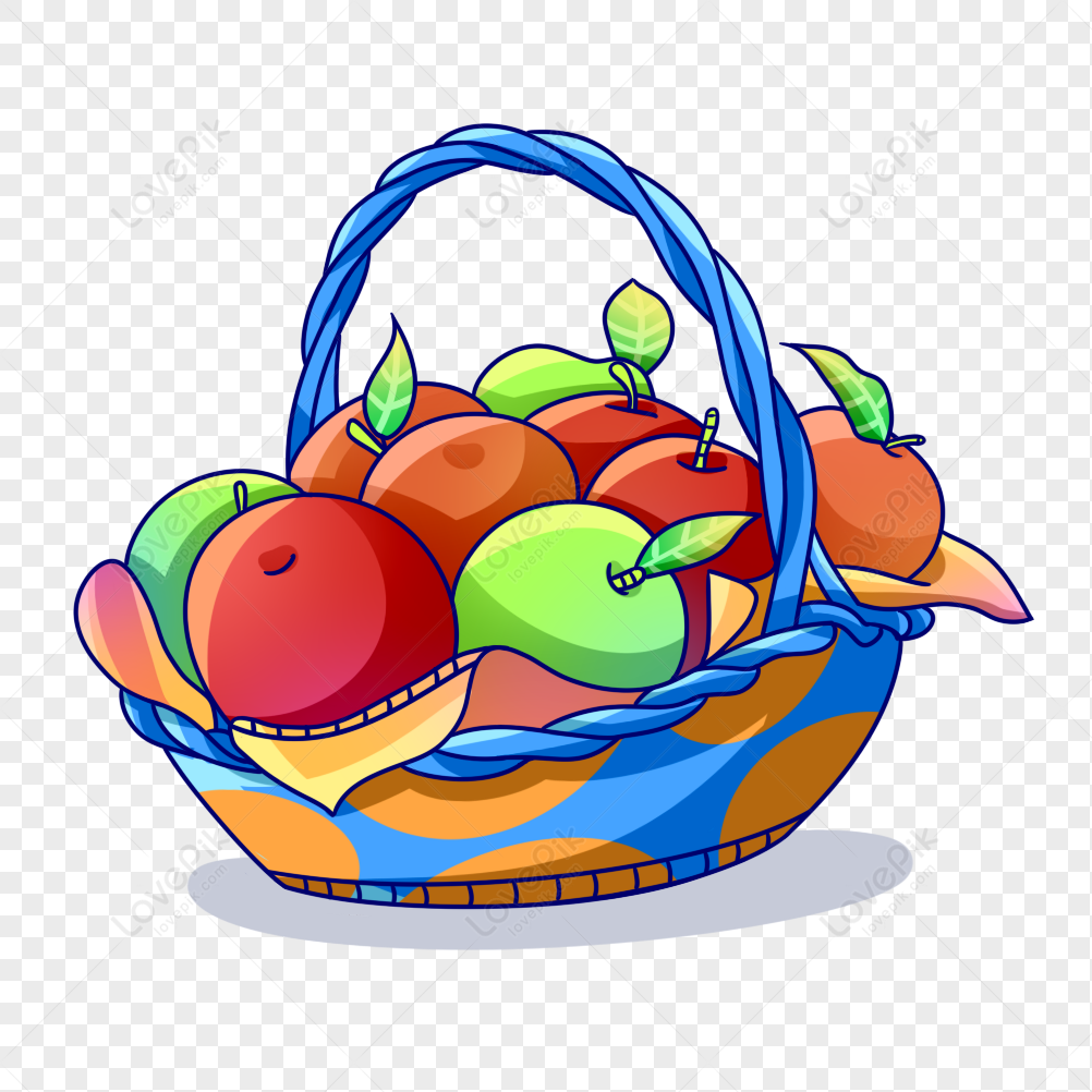 Cartoon Fruit Basket PNG Image And Clipart Image For Free Download -  Lovepik | 401485408