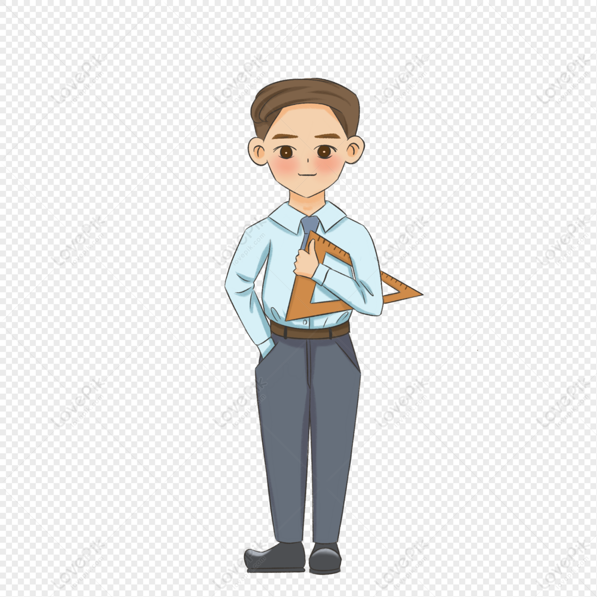 Cartoon Math Male Teacher PNG Transparent Background And Clipart Image For  Free Download - Lovepik | 401455600