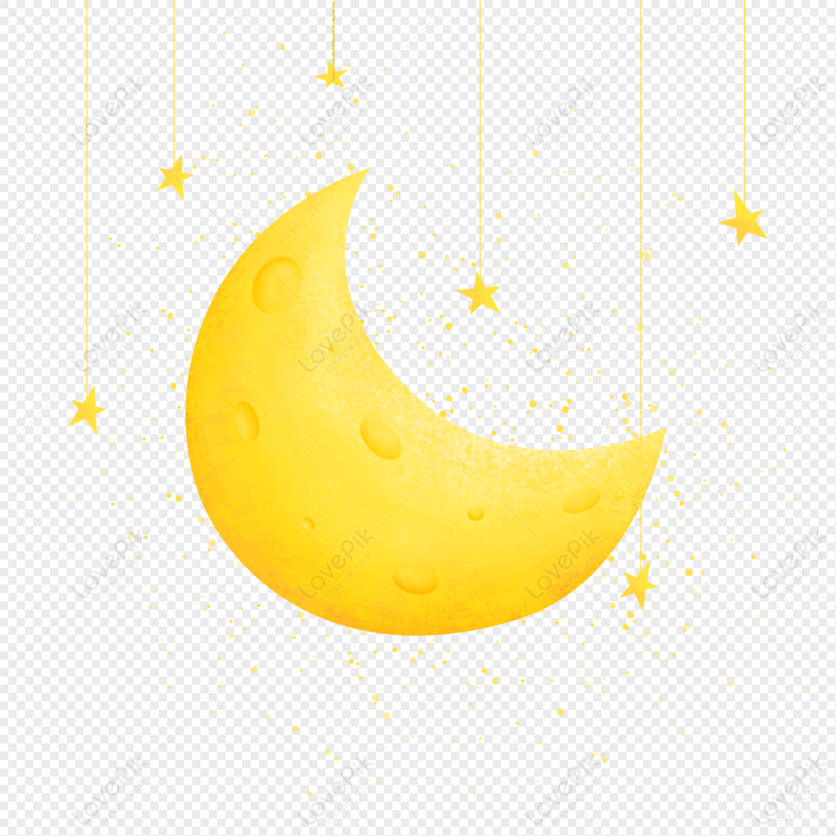 Moon Cartoon PNG Images With Transparent Background | Free Download On  Lovepik