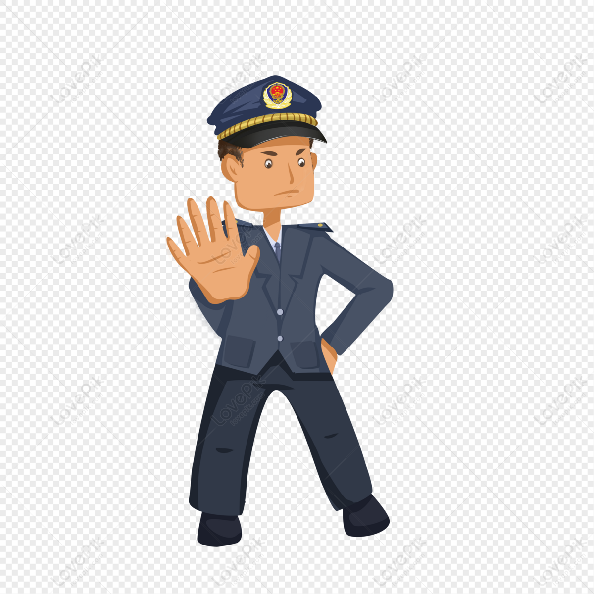 Cartoon Policeman PNG Free Download And Clipart Image For Free Download -  Lovepik | 401481893