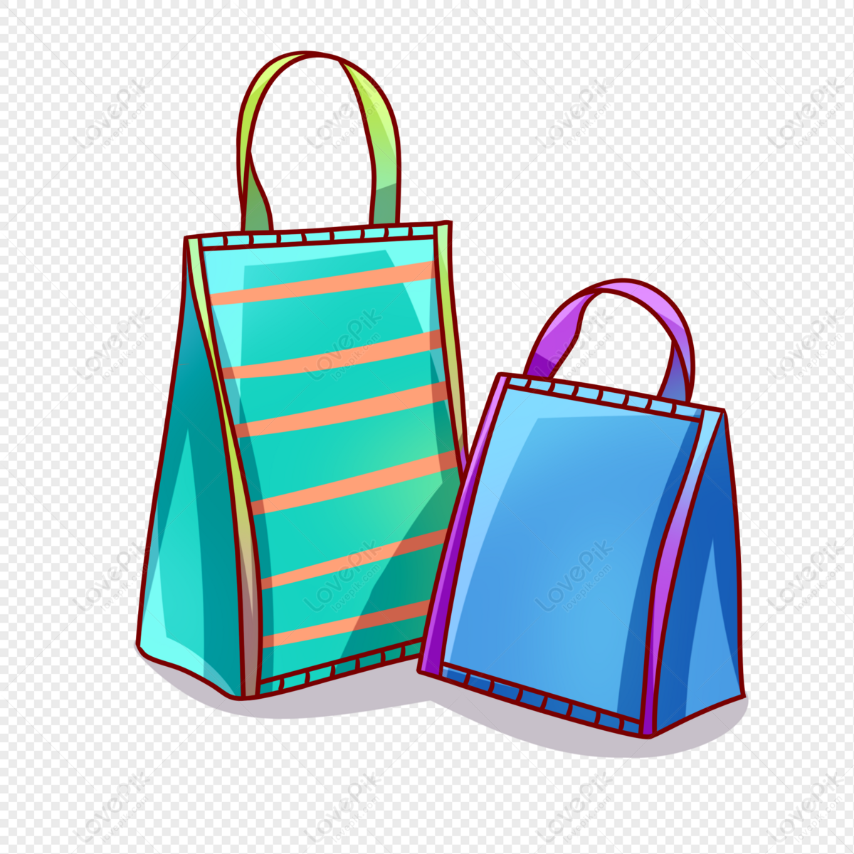 Cartoon Shopping Bag PNG White Transparent And Clipart Image For Free  Download - Lovepik | 401483352