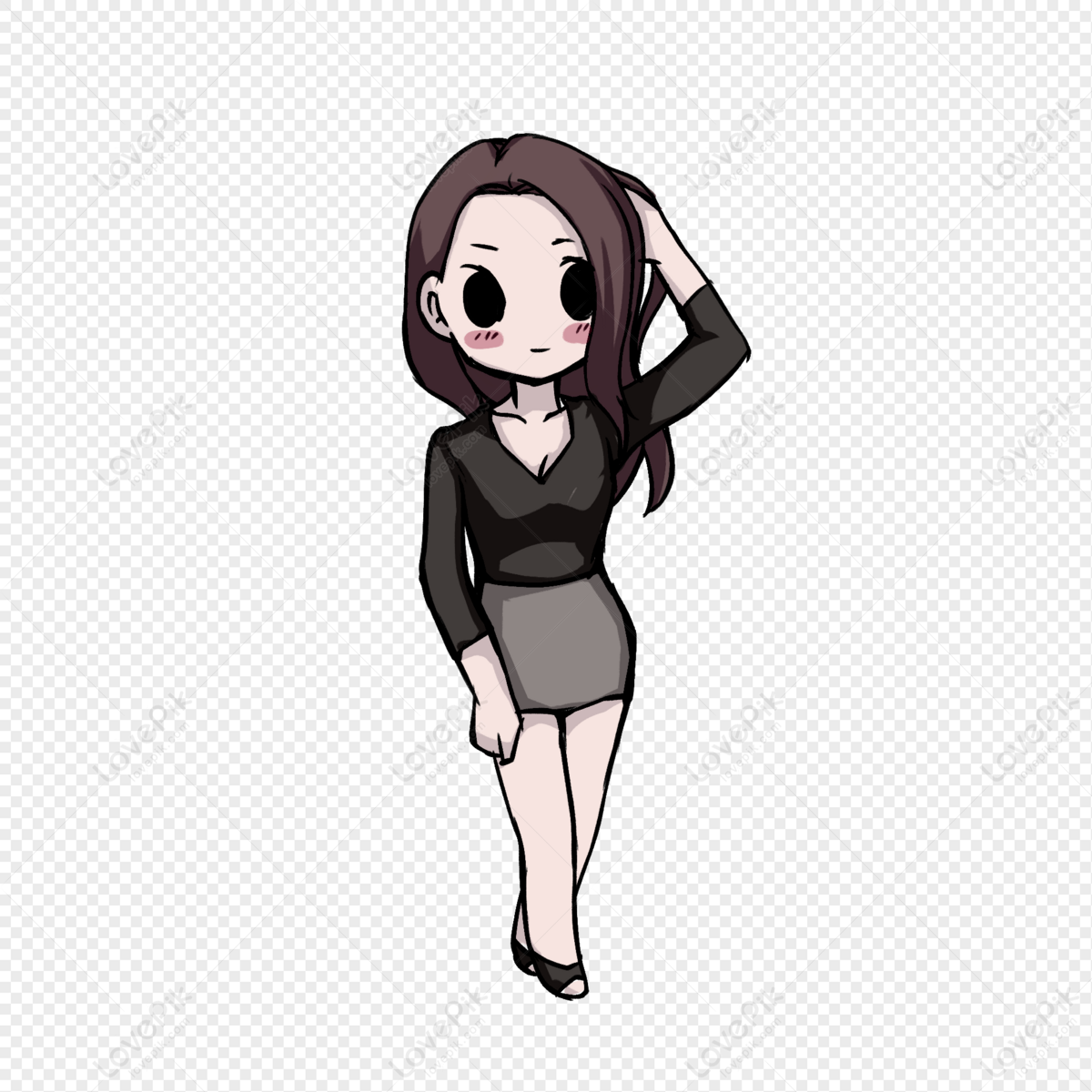 Cartoon Girl PNG Images With Transparent Background | Free Download On  Lovepik