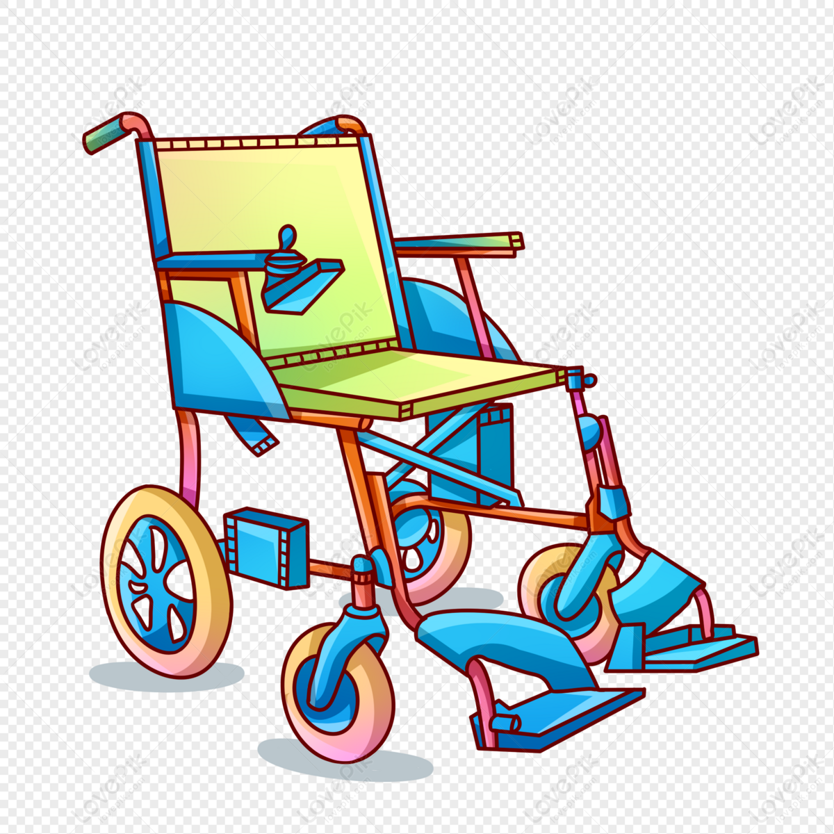 Cartoon Wheelchair PNG Picture And Clipart Image For Free Download -  Lovepik | 401484545