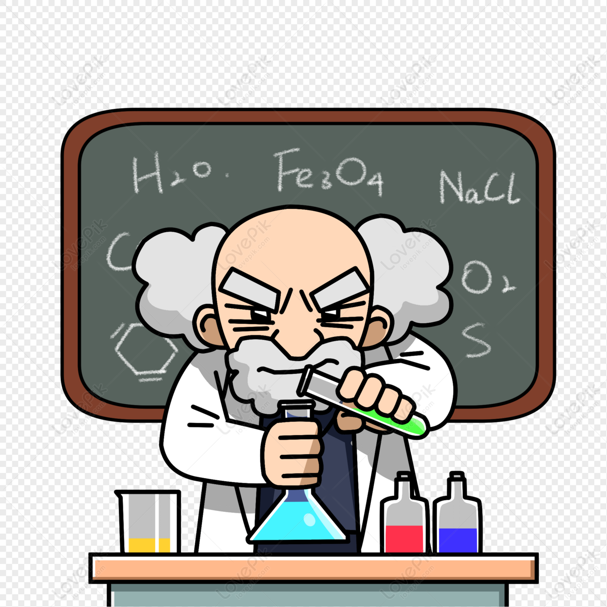 Chemistry Teacher Attending Class PNG Picture And Clipart Image For Free  Download - Lovepik | 401499575