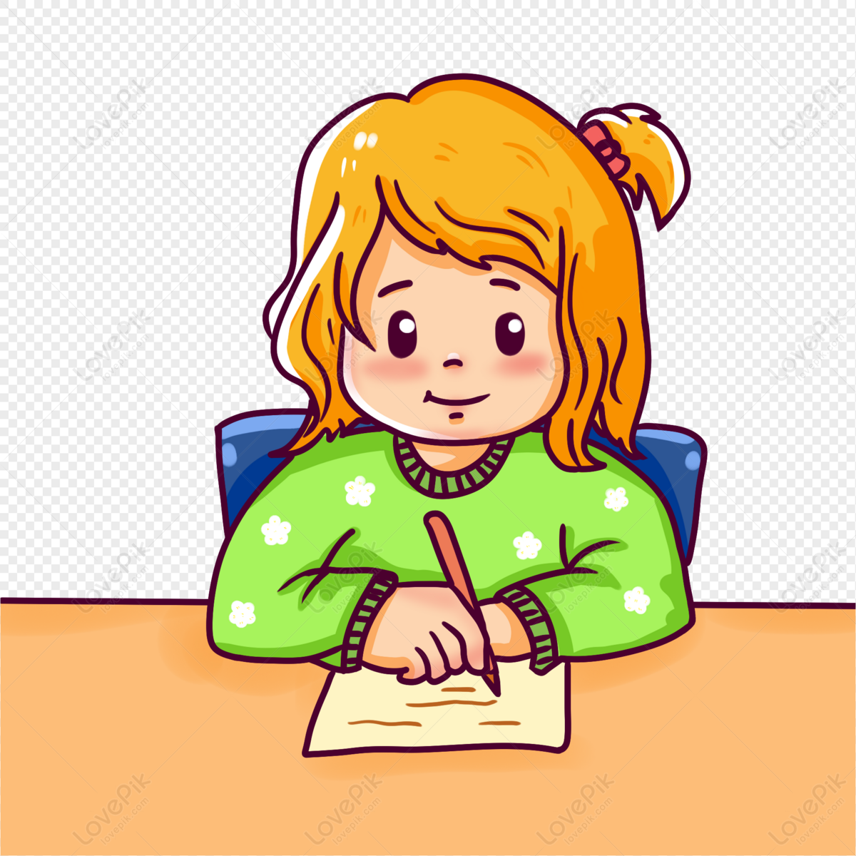 Children Writing Homework PNG Picture And Clipart Image For Free Download -  Lovepik | 401442485