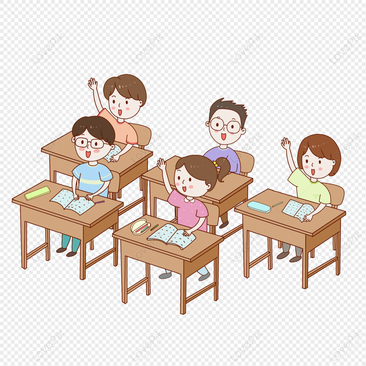 Classroom Student PNG White Transparent And Clipart Image For Free Download  - Lovepik | 401479622