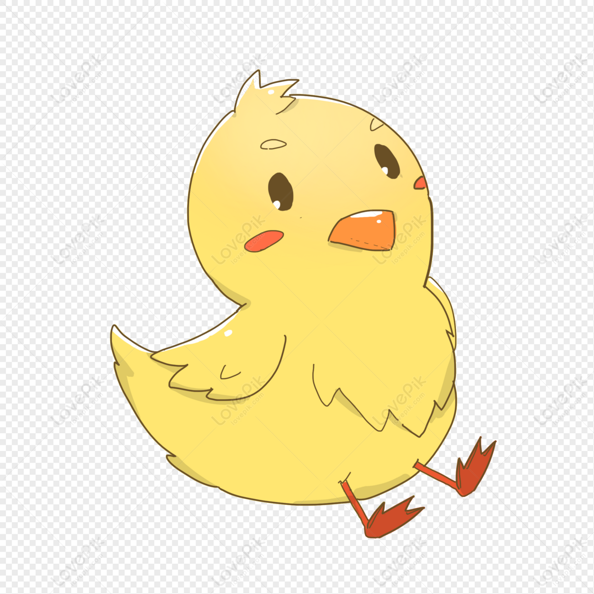 Cute Cartoon Chick PNG Free Download And Clipart Image For Free ...