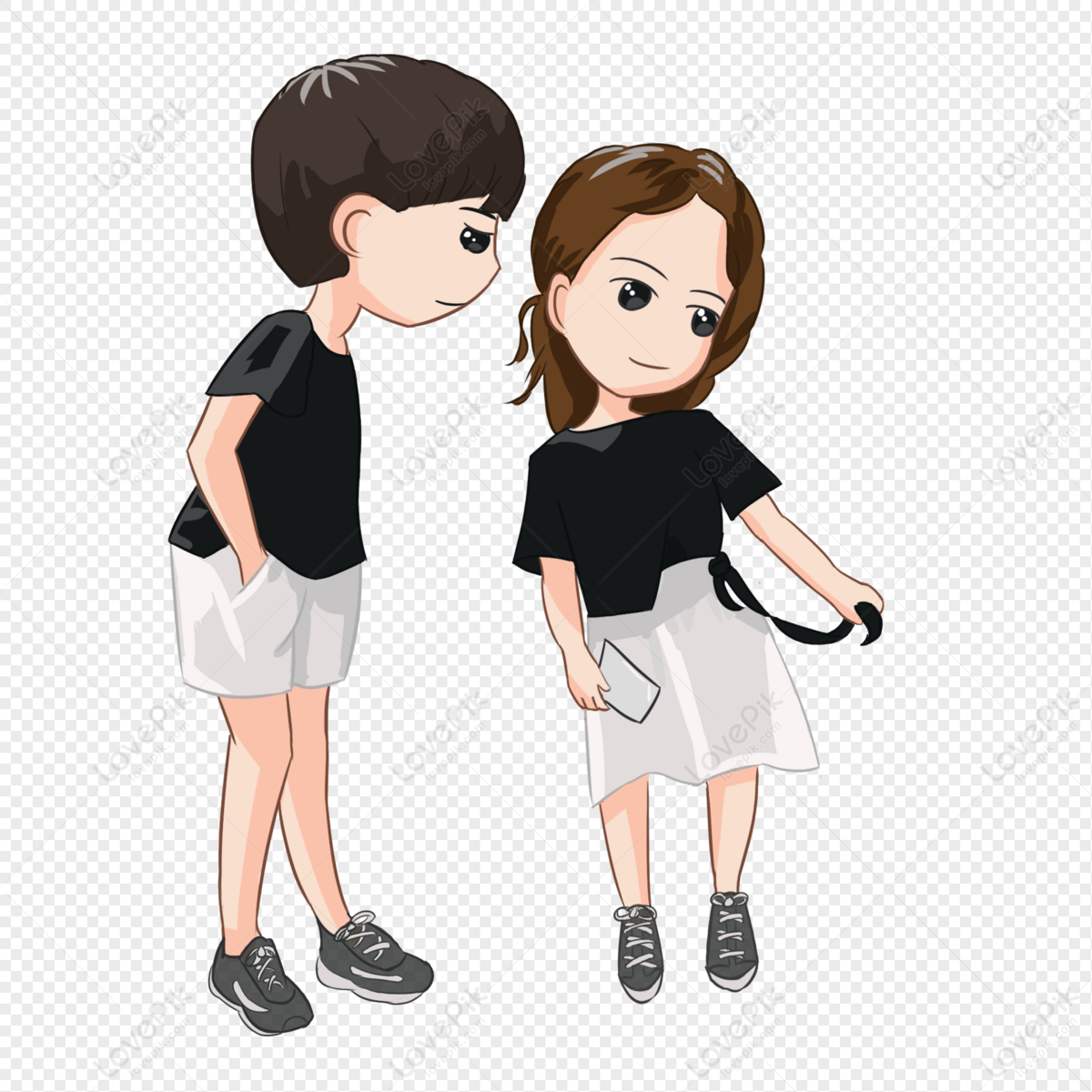 Cute Cartoon Couple PNG Transparent Background And Clipart Image For Free  Download - Lovepik | 401432060