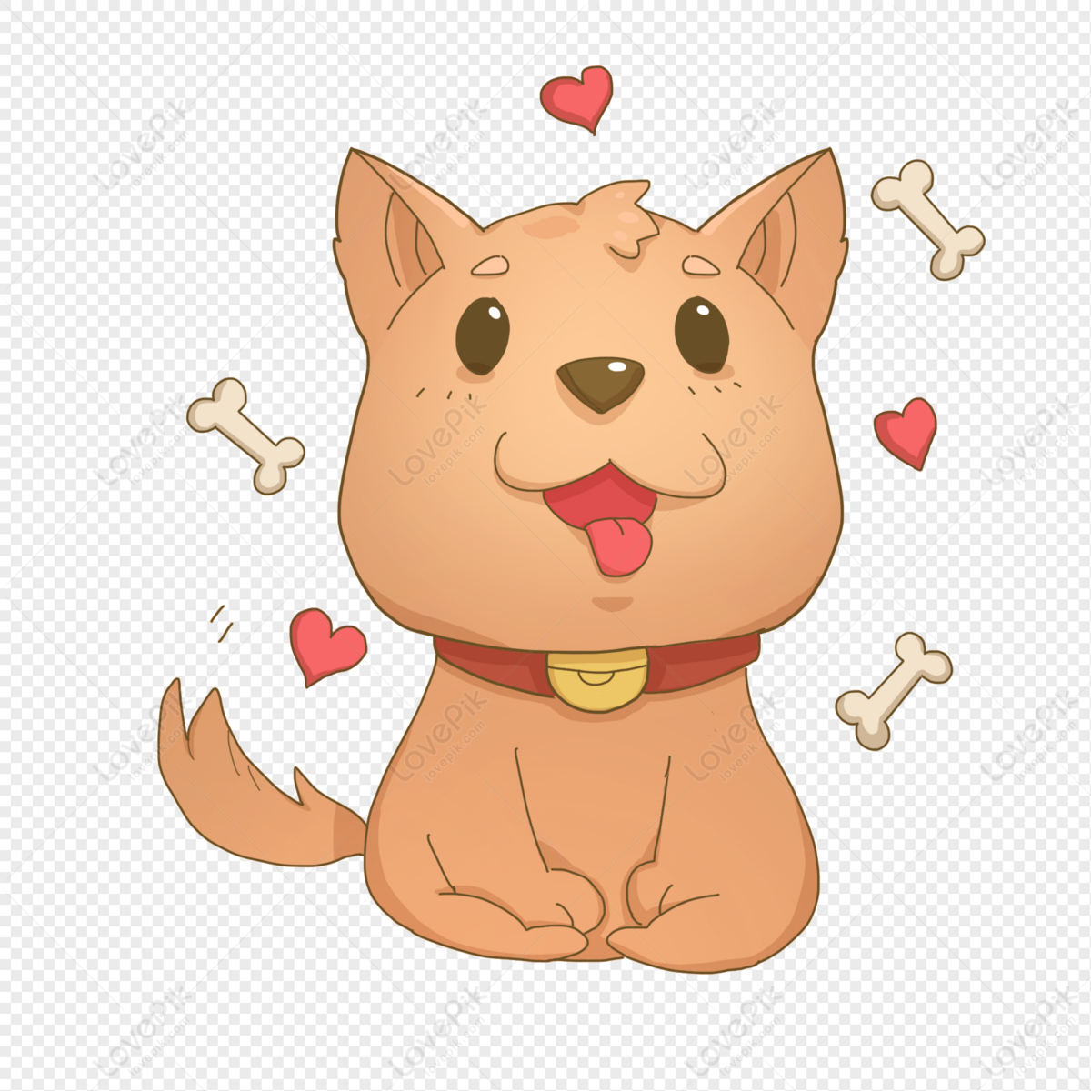 Cute Cartoon Dog PNG Free Download And Clipart Image For Free Download -  Lovepik | 401406163