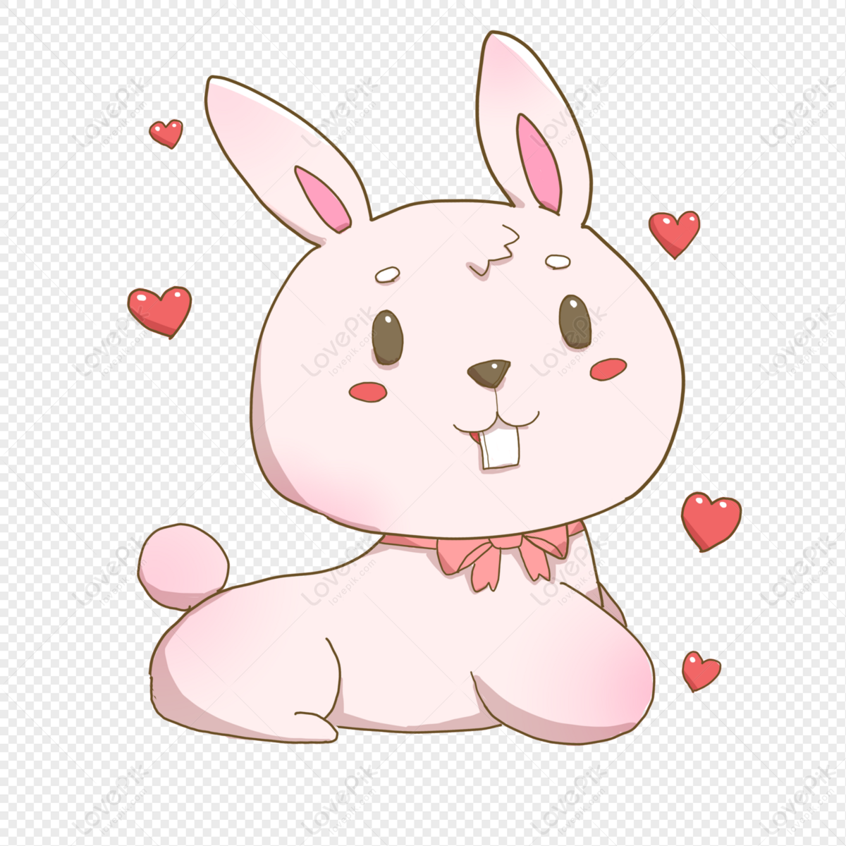 Cute Cartoon Rabbit PNG Image Free Download And Clipart Image For Free ...