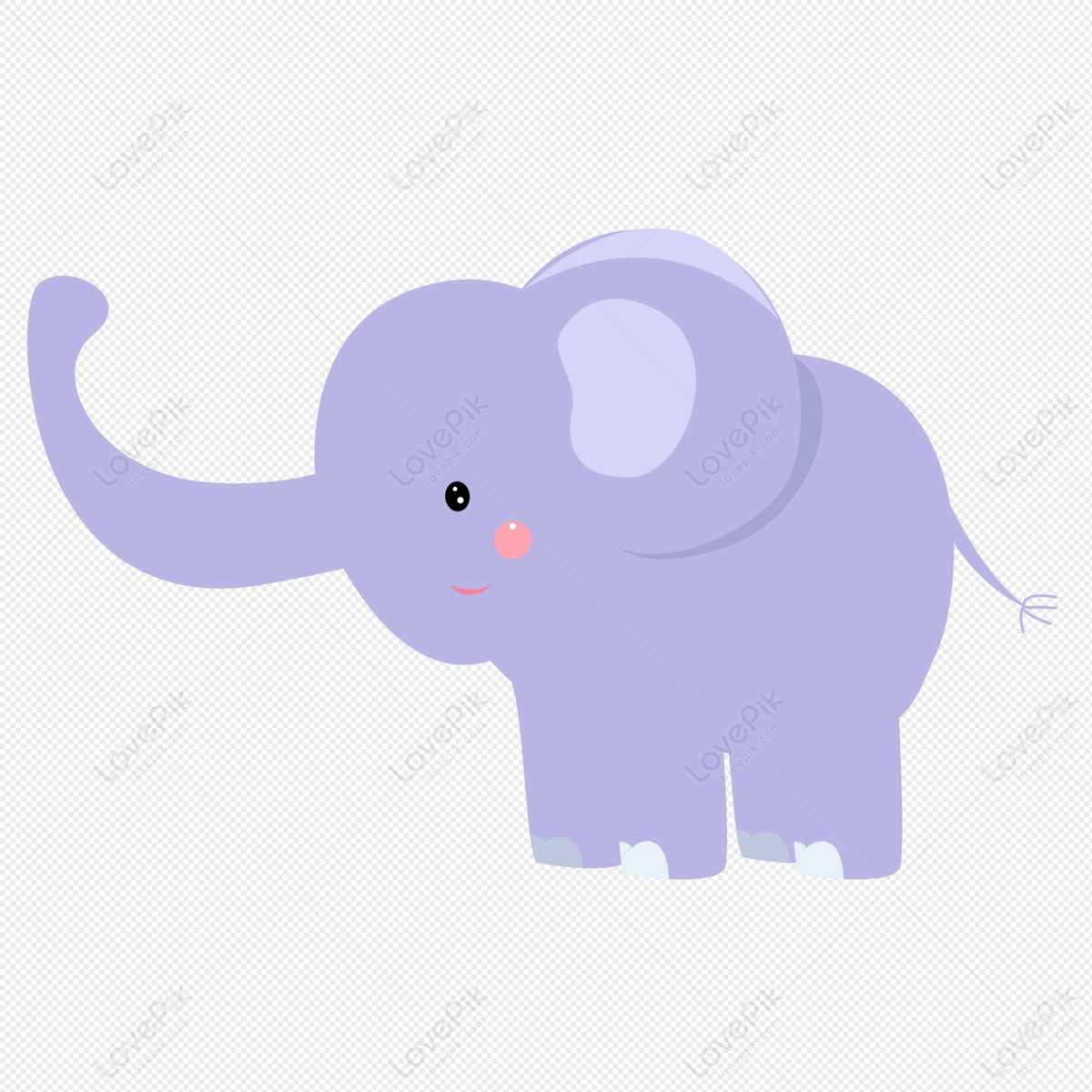 Cute Elephant Cartoon Pink Bow On Stock Vector (Royalty Free) 2218600547 |  Shutterstock