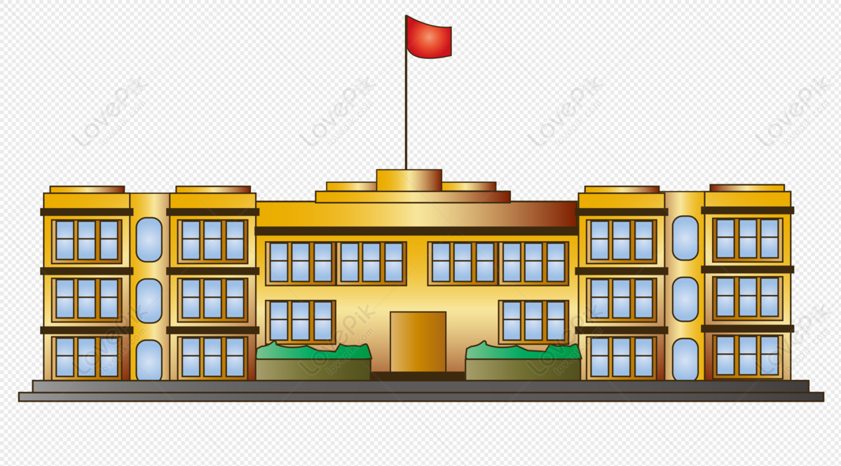 school building vector png