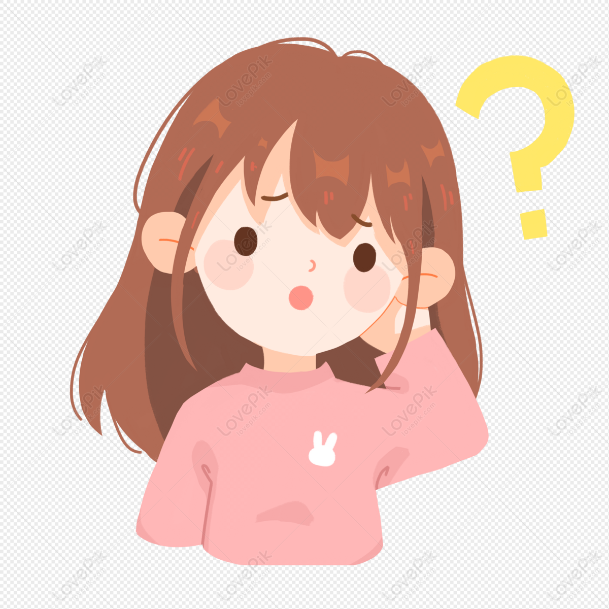 Girl Question Expression Pack, Woman Question, Question Girl, Question ...