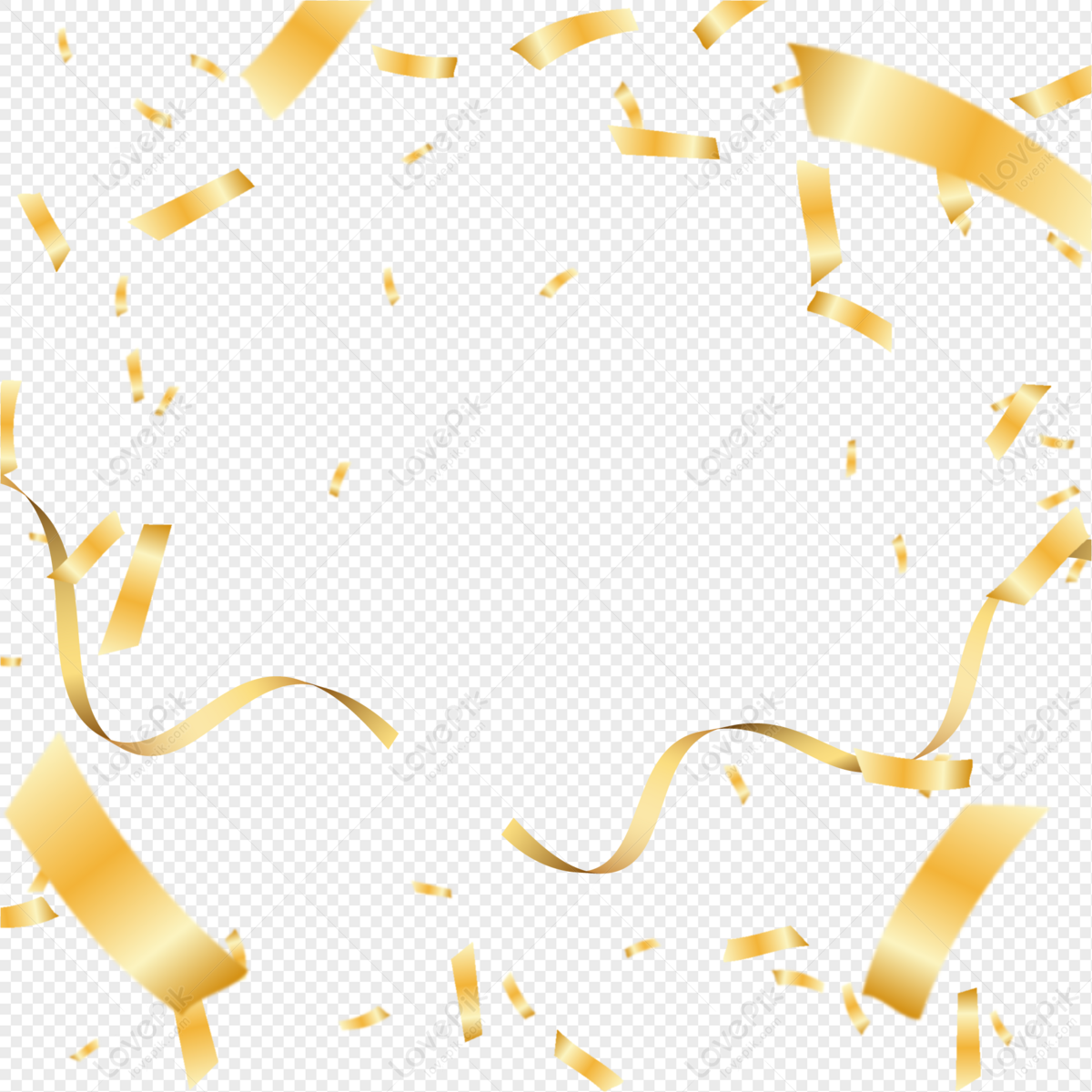 gold confetti clip art